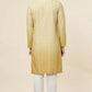 Mehandi Green Trellis Patterned Ombre Dyed Kurta