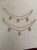 Pearl Champaswaralu | Hair accessories | indian Ear Chains