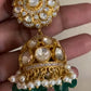 Moissanite  Kundan Jumki | Bridal jewelry