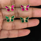 Jadau Kundan Butterfly Studs Earrings