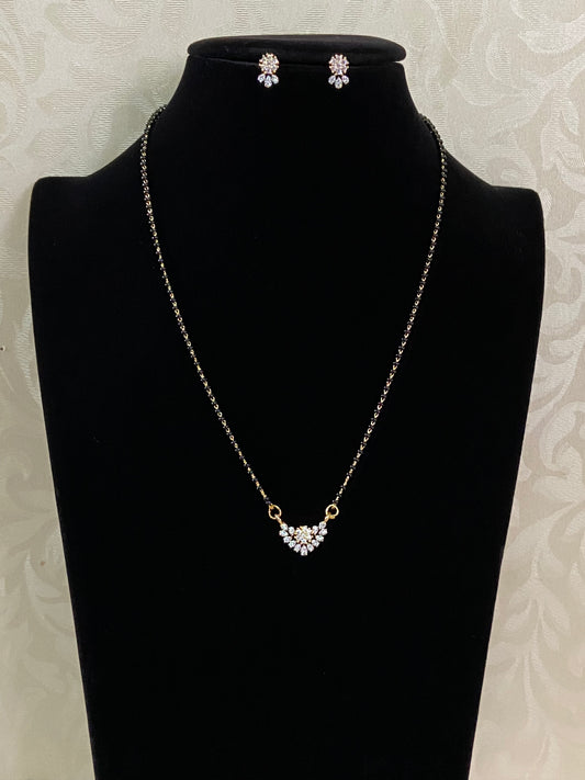 AD Traditional Mangalasutra | Simple Blackbeads