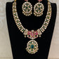 Moissanite Kundan Fusion Necklace Set | Indian Bridal Jewelry In USA