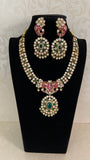 Moissanite Kundan Fusion Necklace Set | Indian Bridal Jewelry In USA