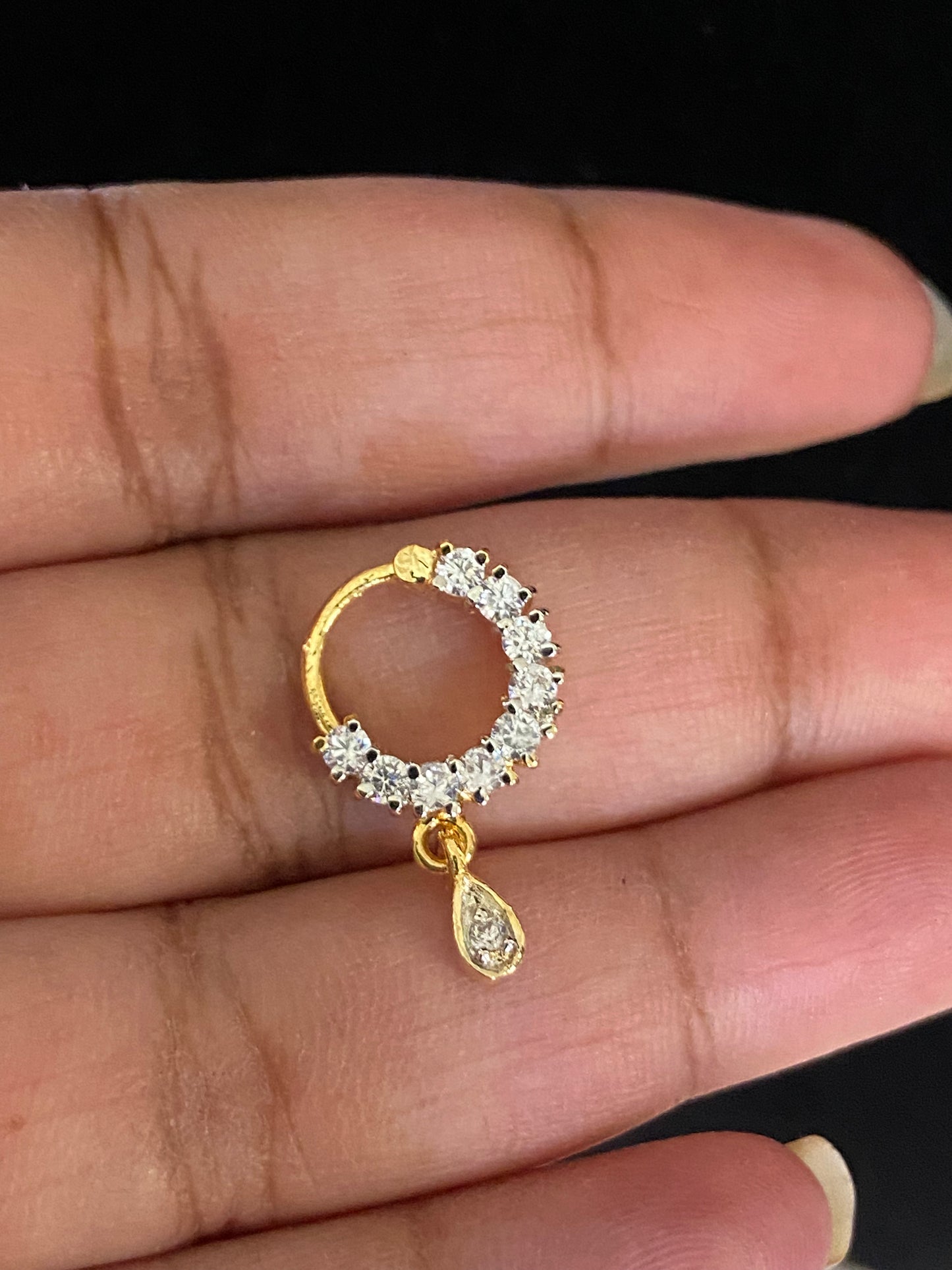AD Nose Ring |  Indian jewelry | Traditional jewelry