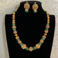 Nakshi Balls & GreenBeads Necklace