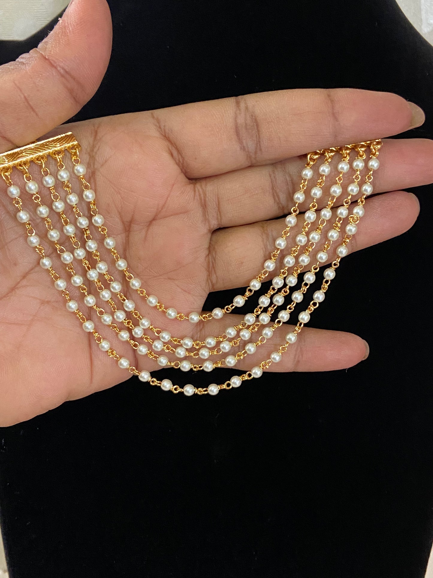 Moti Ear Chains | Hair accessories | Champaswaralu