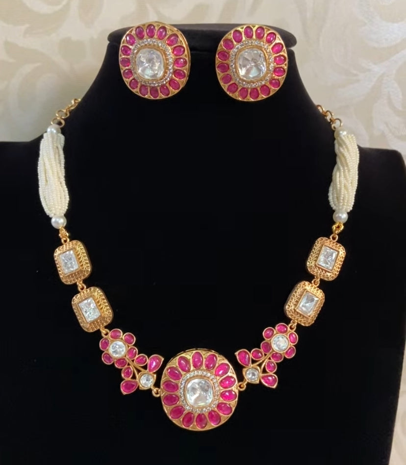 Moissanite Kundan Choker | Indian jewelry in USA