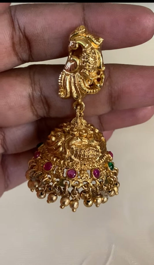 Lakshmi Pendent Temple Necklace