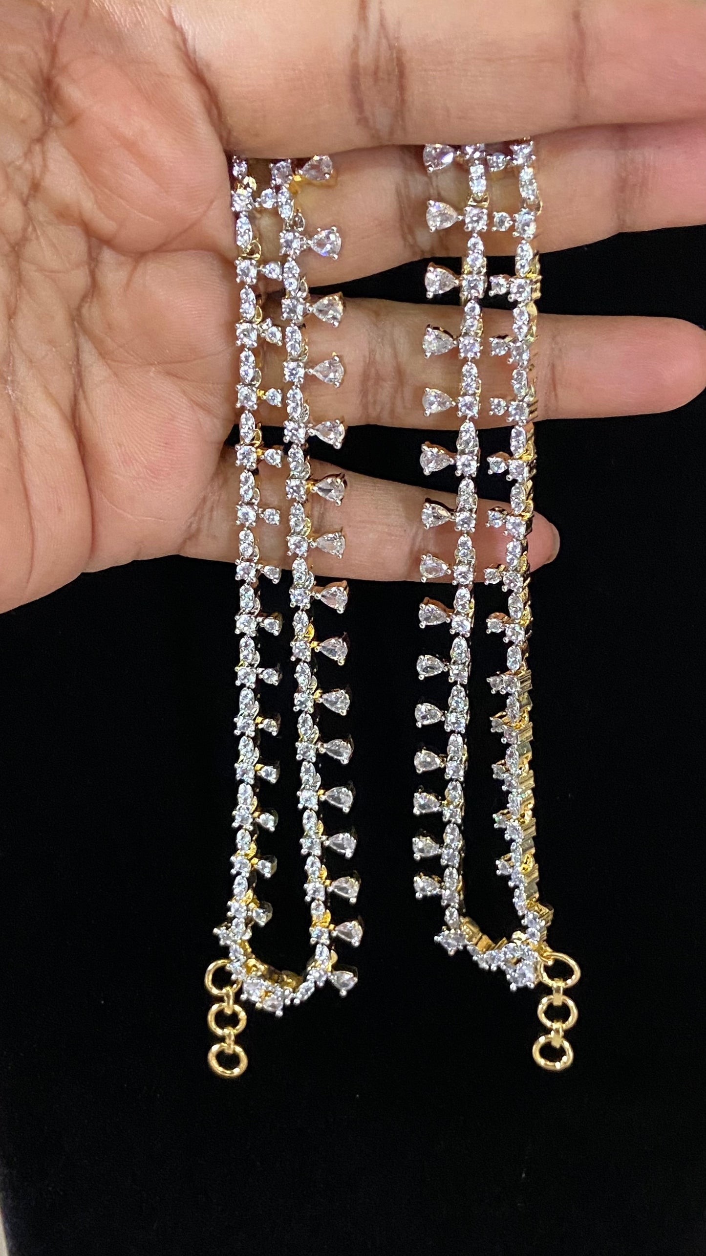 AD Ear Chains | Hair accessories | Champaswaralu