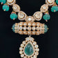 Polki Kundan &Pumpkin Beads Necklace