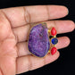 Purpul Druzy Agate Stone  Adjustable Ring