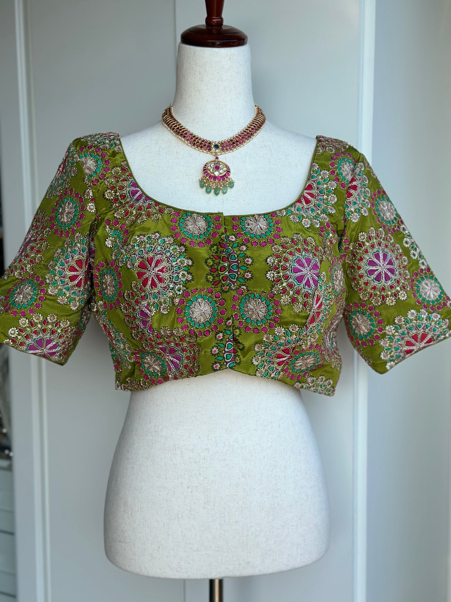 Printed Embroidery Blouse | Saree readymade blouses in USA