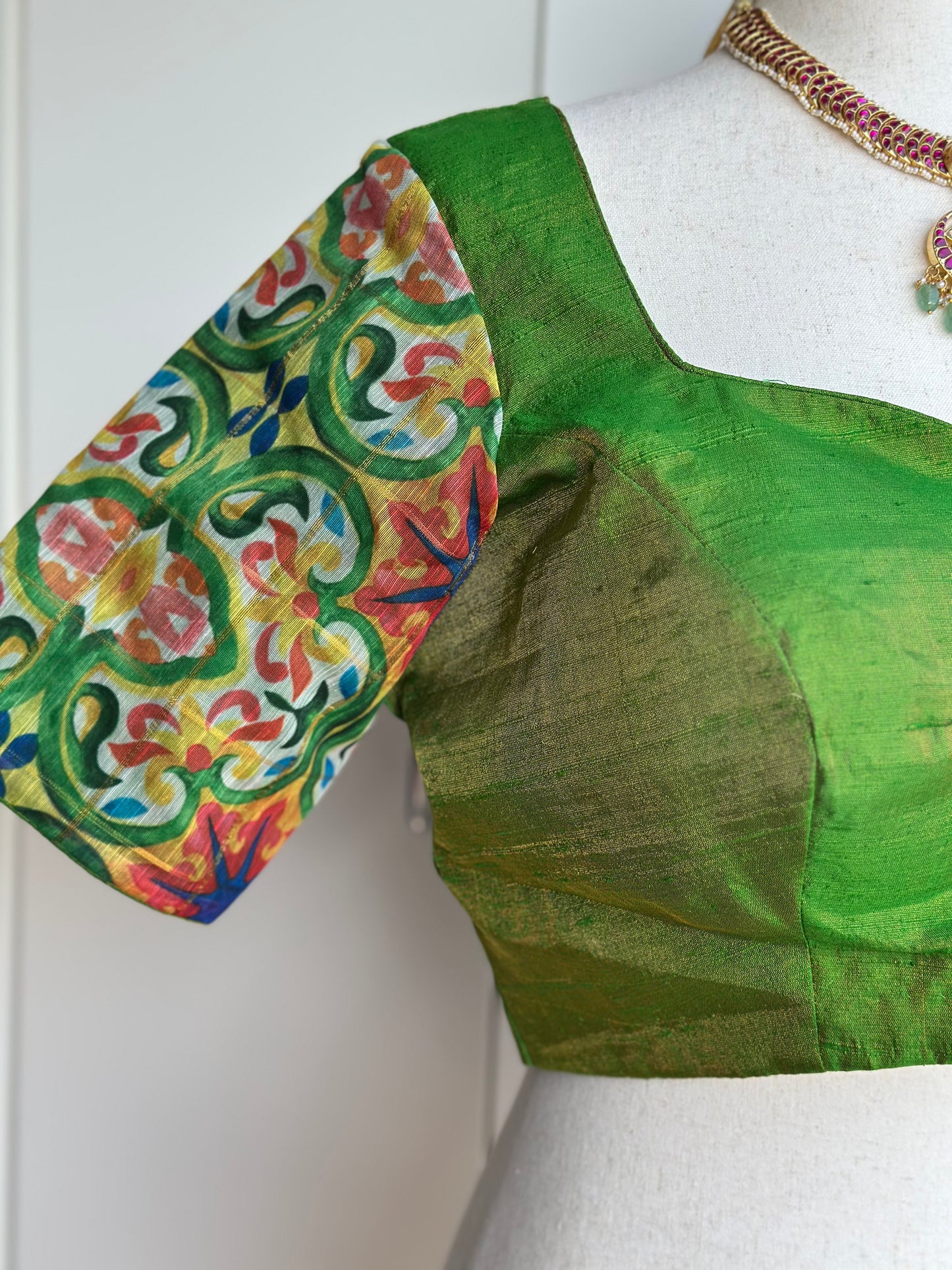 Tissue Raw Silk Blouse | Saree readymade blouses in USA