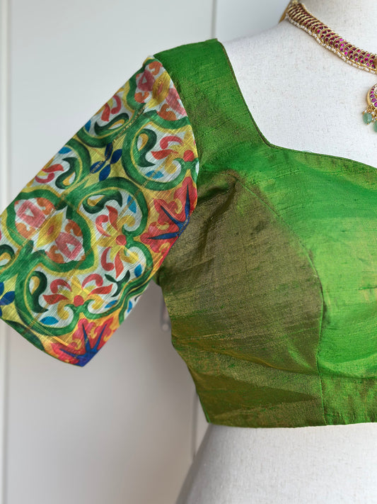 Tissue Raw Silk Blouse | Saree readymade blouses in USA