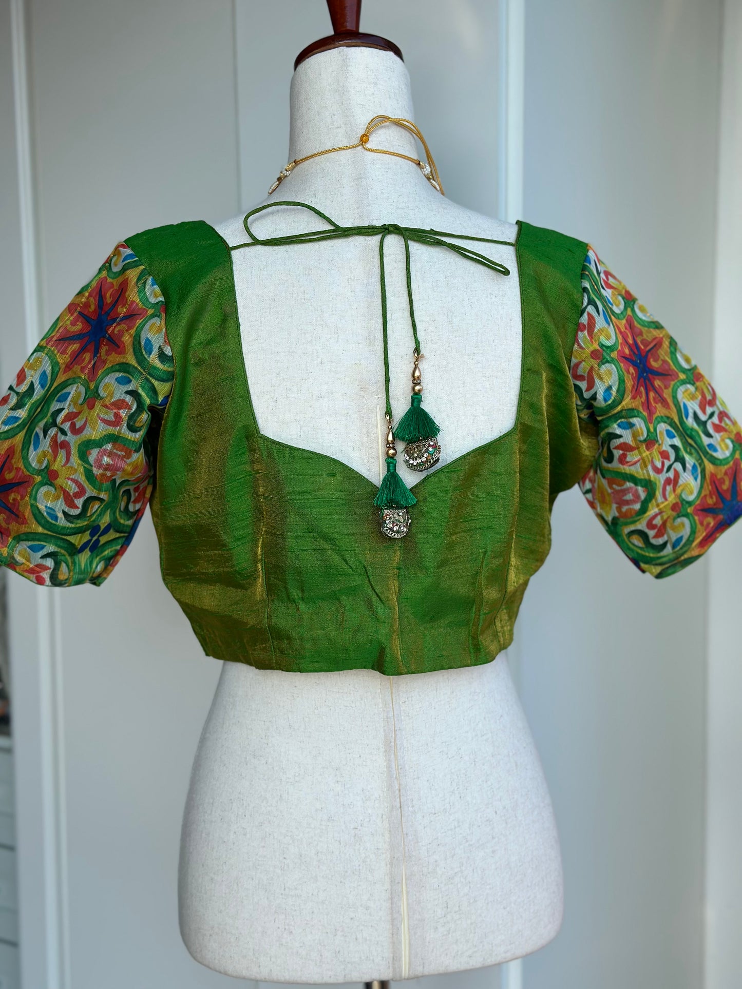 Tissue Raw Silk Blouse | Saree readymade blouses in USA