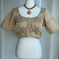 DullGolden Tissue Blouse | Boutique blouses