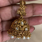 Moissanite Krishna Pendant Nakshi Beads  & pearl Necklace