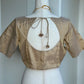 DullGolden Tissue Blouse | Boutique blouses