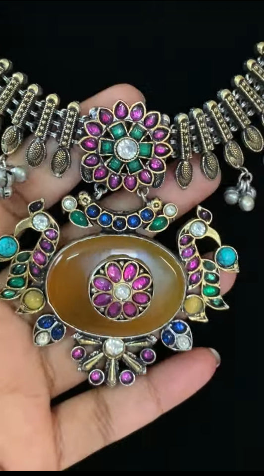 Antique Kundan Fusion Necklace