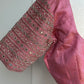 Baby Pink tissue Raw Silk Blouse | Saree blouses in USA | Boutique blouses