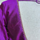Purple Embroidery Pure Silk Blouse | Readymade embroidery blouses in USA | Bridal blouses in USA