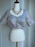 Tissue Embroidery Blouse | Readymade embroidery blouses in USA