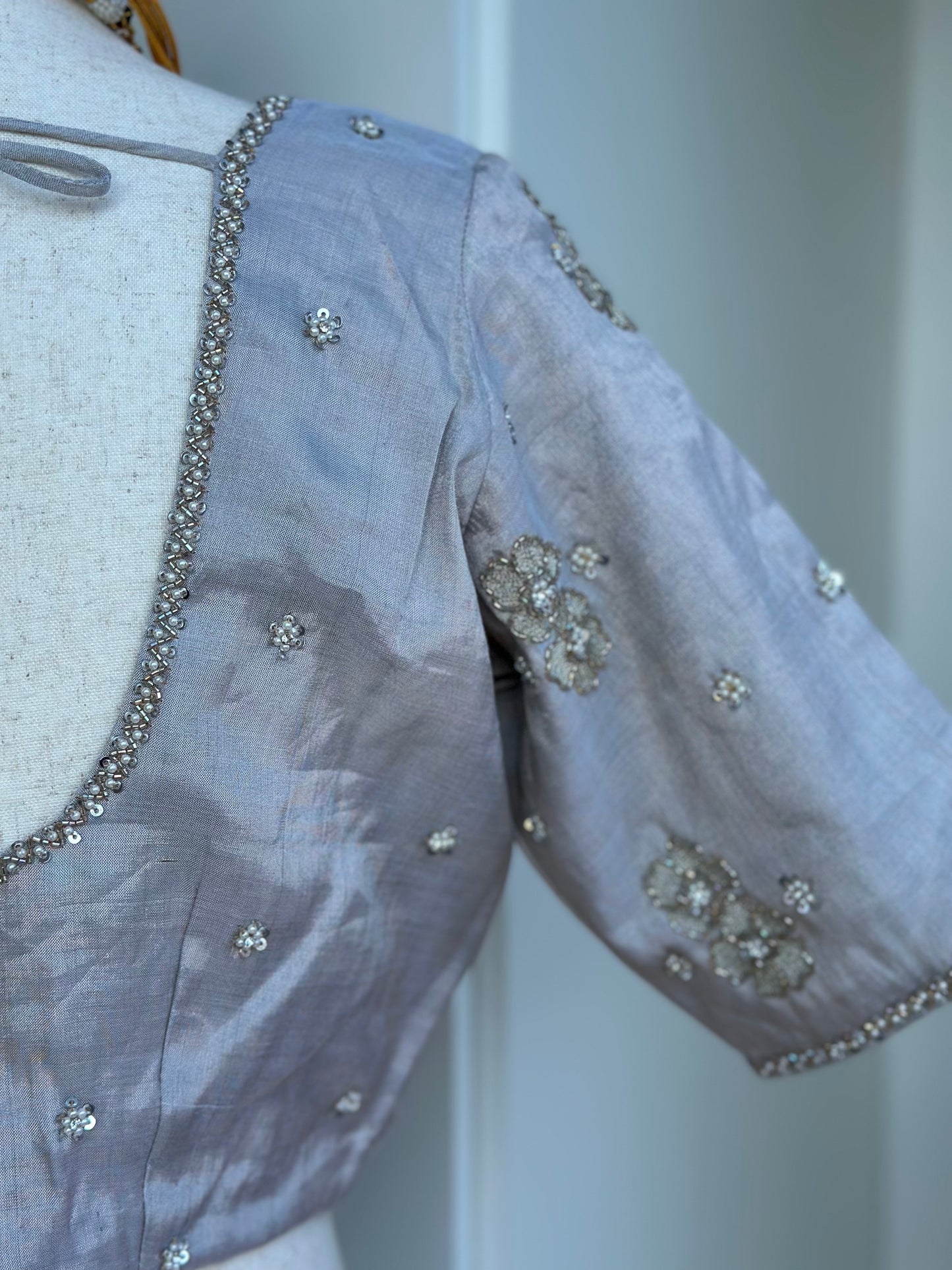 Tissue Embroidery Blouse | Readymade embroidery blouses in USA