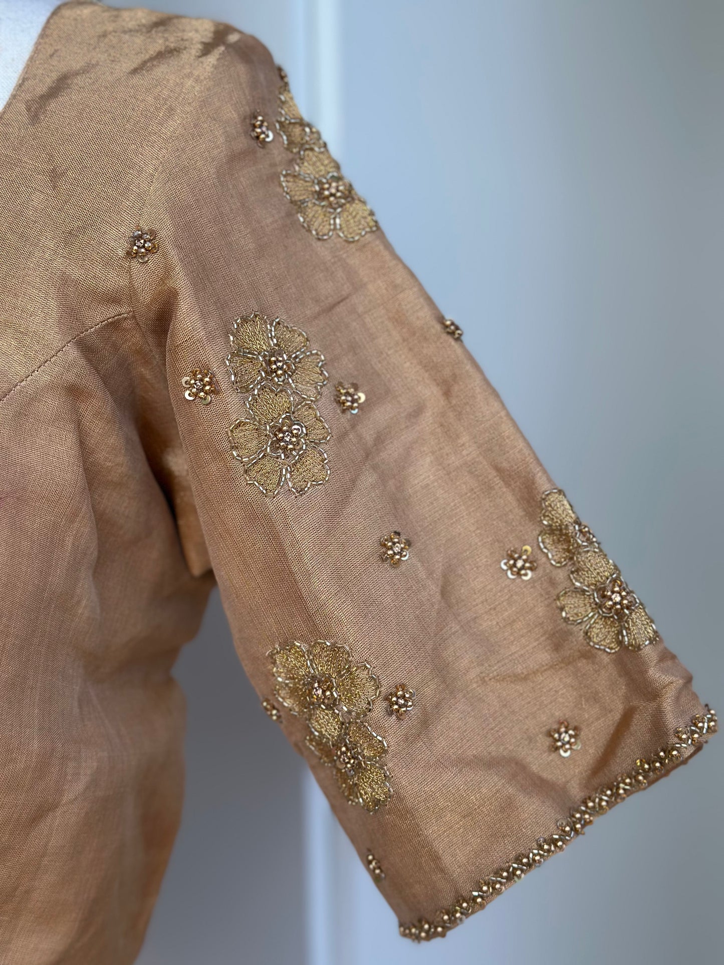 Tissue Embroidery Blouse | Readymade embroidery blouses in USA