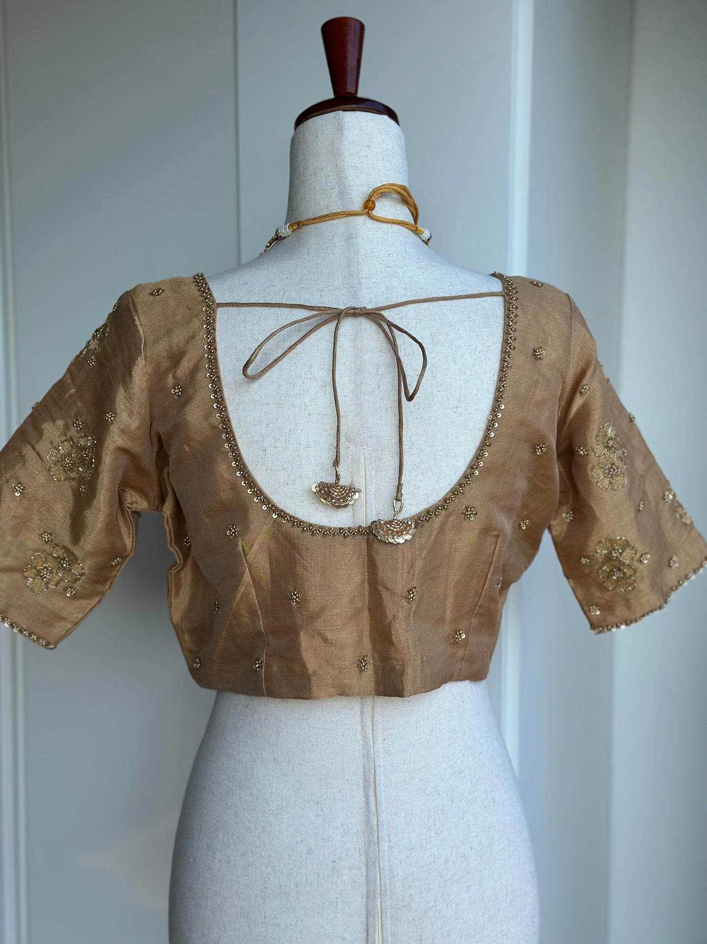 Tissue Embroidery Blouse | Readymade embroidery blouses in USA