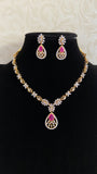 AD Ruby Necklace Set | Latest Indian Jewelry In USA