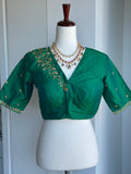 Pure Silk Embroidery Blouse |  Readymade Blouses in USA