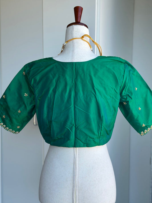 Pure Silk Embroidery Blouse |  Readymade Blouses in USA