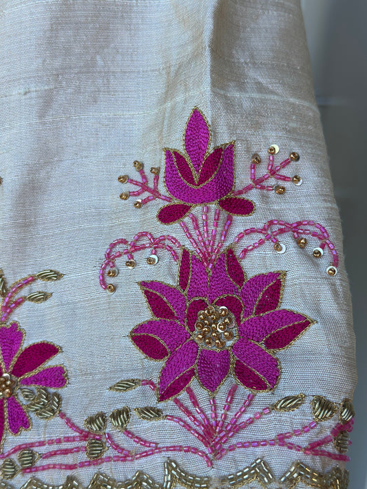 Raw Silk Embroidery Blouse | Readymade Blouses in USA | Custom Blouse