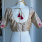 Raw Silk Embroidery Blouse | Readymade Blouses in USA | Custom Blouse