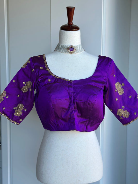 Pure Silk Embroidery Blouse | Saree blouses in USA