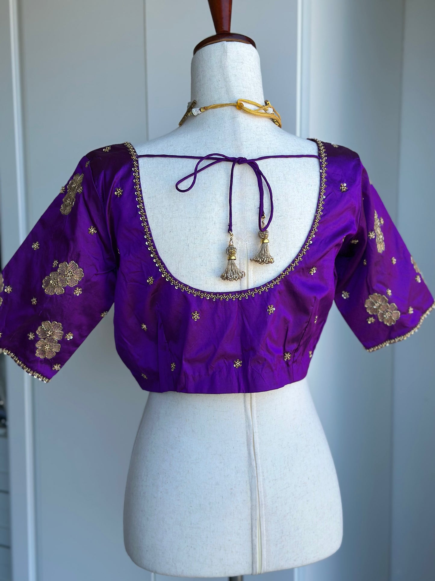 Pure Silk Embroidery Blouse | Saree blouses in USA