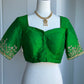 Raw Silk Embroidery Blouse | Saree Blouses in USA