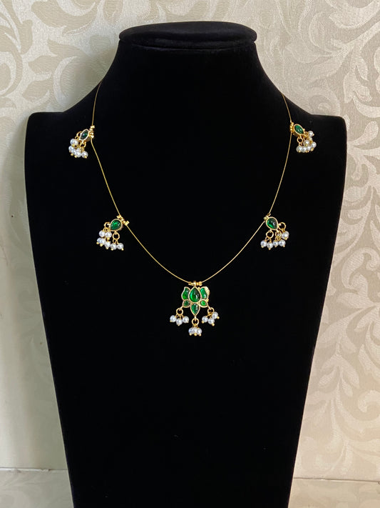 Jadau Kundan Invisible Necklace | Latest Necklace