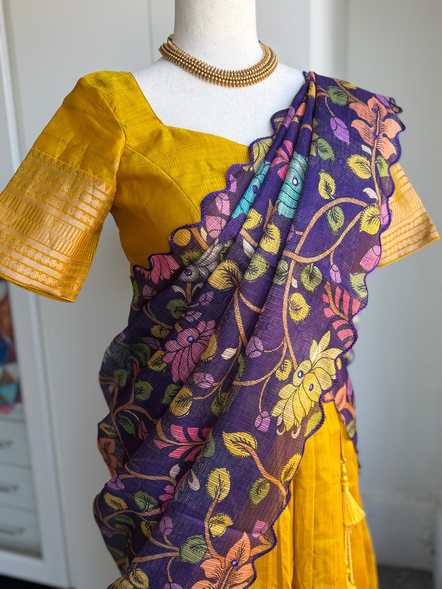 Teens Mangalagiri Handloom Lehanga | Traditional Langa voni | Ethnic Wear Lehanga
