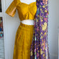 Teens Mangalagiri Handloom Lehanga | Traditional Langa voni | Ethnic Wear Lehanga
