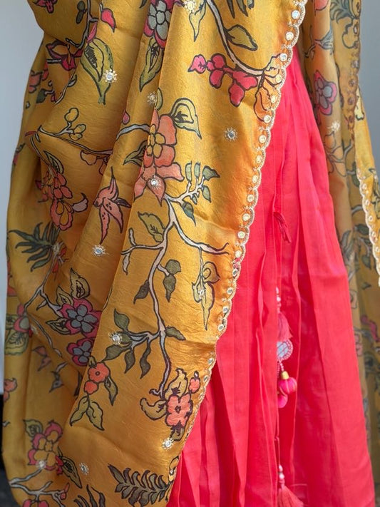 Teens Mangalagiri Handloom Lehanga | Traditional Langa voni | Ethnic Wear