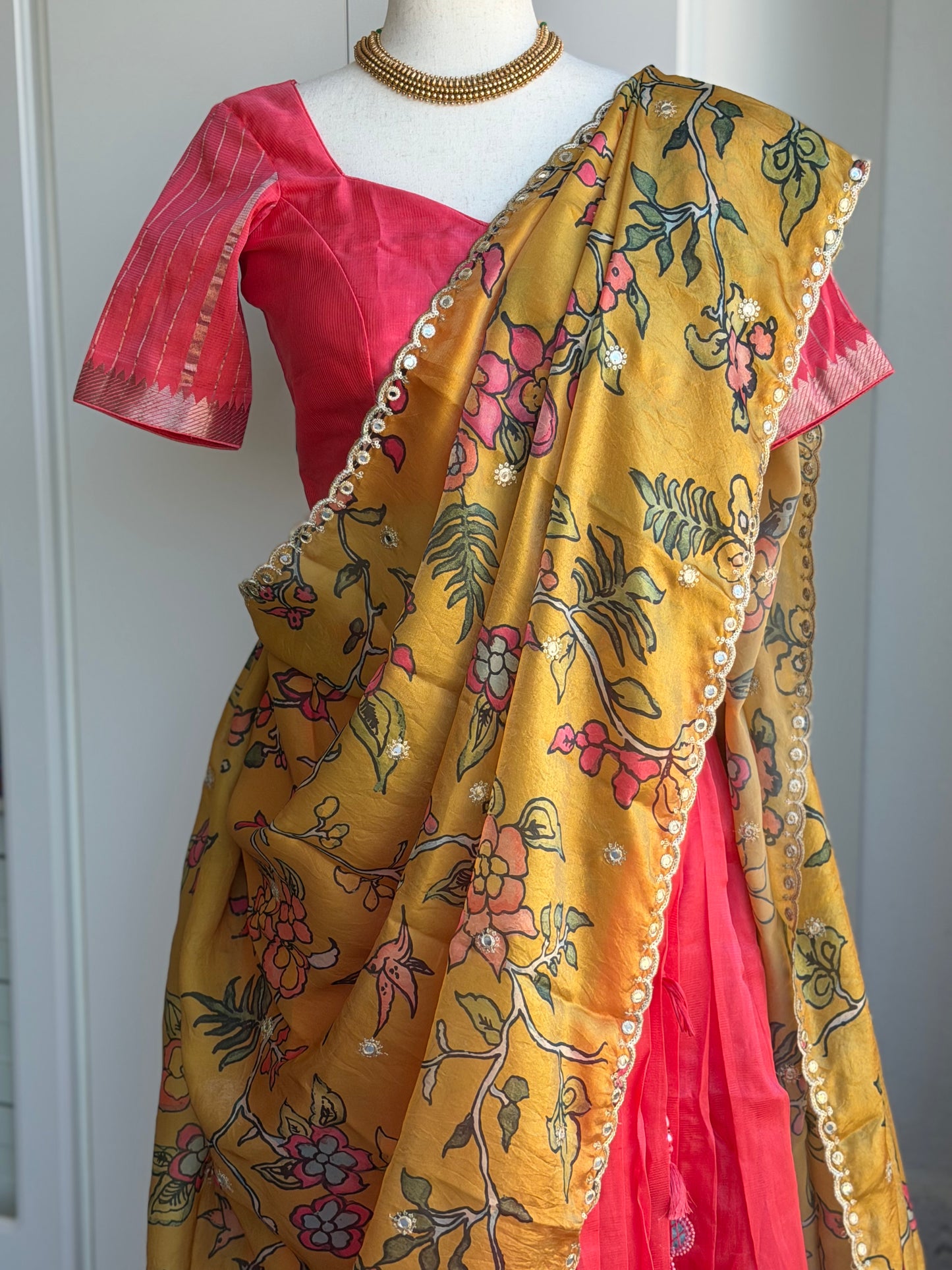Teens Mangalagiri Handloom Lehanga | Traditional Langa voni | Ethnic Wear