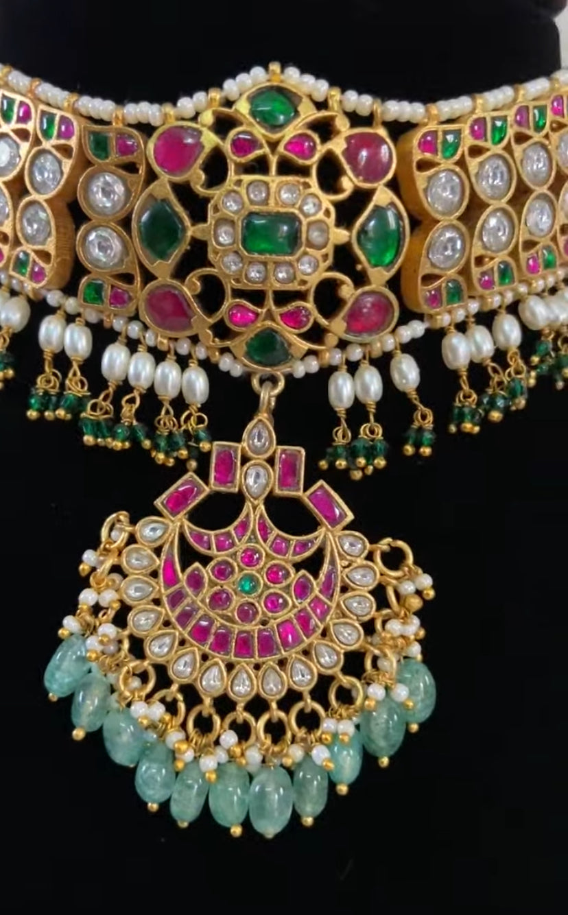 Jadau Kundan Choker/ Desiner Jewellery