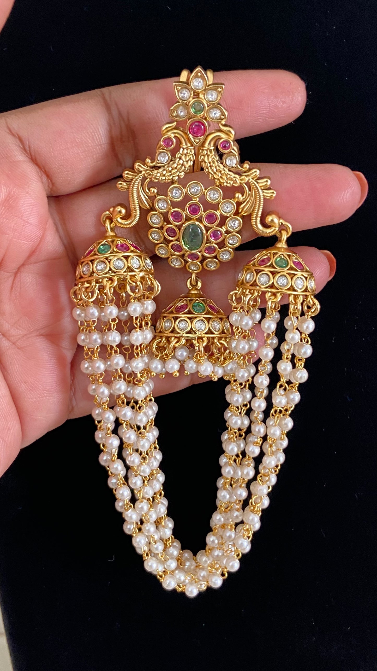 Hair Accessories | Pearl Hair Choti   | Traditional Indian Jewelry