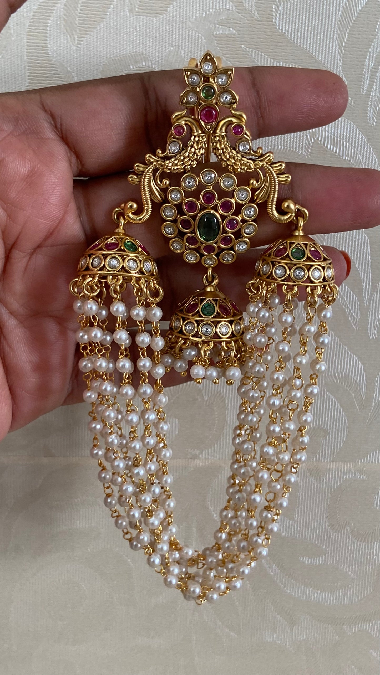 Hair Accessories | Pearl Hair Choti   | Traditional Indian Jewelry
