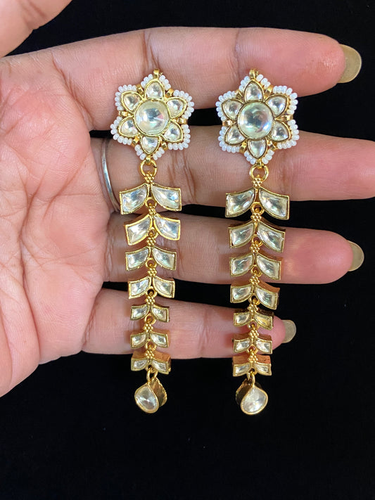 Dangler Kundan Earrings | Indian Earrings