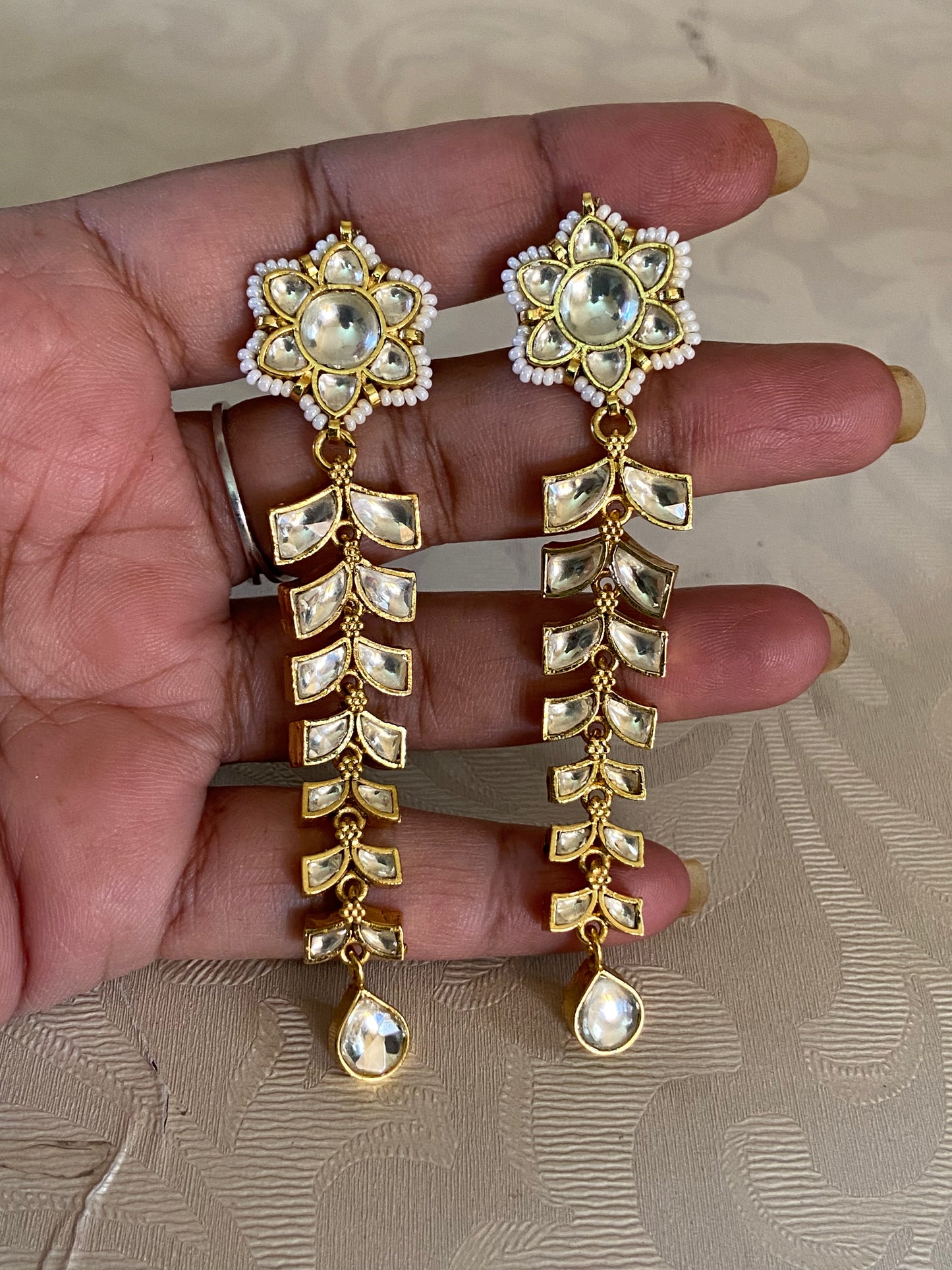 Dangler Kundan Earrings | Indian Earrings