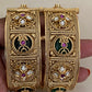 Antique Polki Kundan Openable Bangles | Wedding Wear Kadas