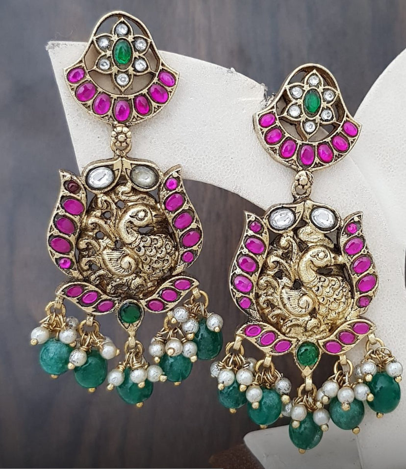 Jadau Kundan Earrings | Traditional Indian jewelry