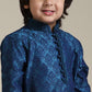 Boys Blue Embroidered Kurta Set